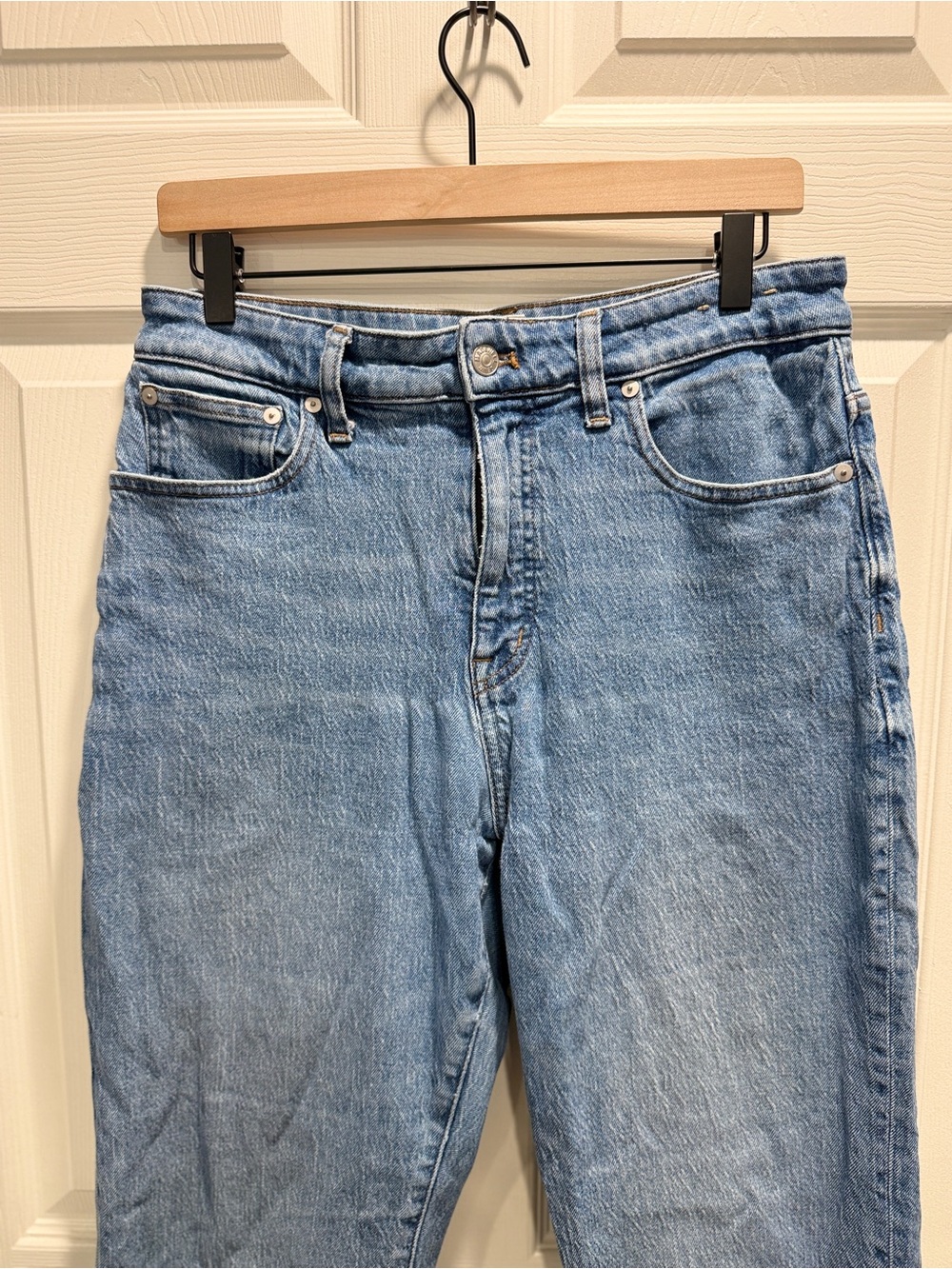 Madewell Curvy 90s Straight Jeans Size 30 High Rise Light Wash Denim Vintage Fit - Picture 5 of 13